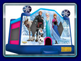 Frozen - The bouncy castle is the ideal way to combine fun and healthy activity, and will add great value to any Family Entertainment Center or Party Rental! With a variety of colors, shapes and themes, our moonwalks offer kids of all ages exciting aerobic activity.