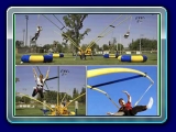 4 Person Monkey Euro Bungee - You are attached to the Euro Bungy and the harder you jump, the higher you fly into the air. You can even do spins in the air! This event is great fun, high profile, and can even be a fantastic workout, popular with all age groups. Great for kids as well as adults up to 200lbs.