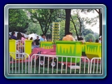 Tubs of Fun Ride - Up to 18 children ride at one time, good for adults too. This is a portable version of the tea cup ride. The children control the speed of their tub as the whole ride spins round and round.