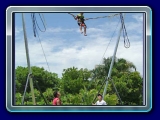 Euro Bungee - Take on the world on this incredible Bungee Trampoline! You are attached to the Trampoline by bungee cords, and the higher you jump, the higher the bungee cords whip you into the air. You can even do spins 20’ up in the air! This event is great fun, high profile, and can even be a fantastic workout, popular with all age groups.